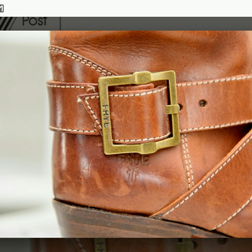 SOLD Frye Brown Leather Boots - Picture 3 of 8